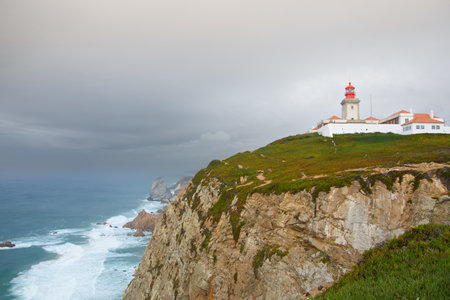 Seen on the site of Boca da Roca in the west of Portugalの写真素材