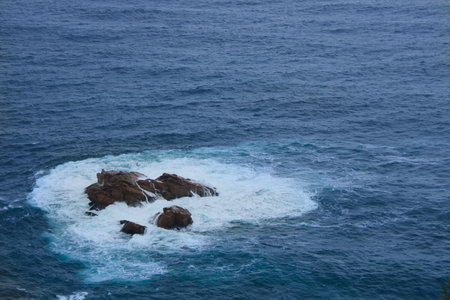 Seen on the site of Boca da Roca in the west of Portugalの写真素材