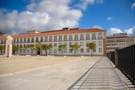 Architecture of the pretty city of Coimbra in the west of Portugalの写真素材