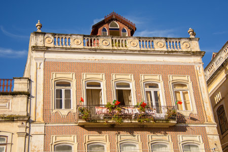 Architecture of the pretty city of Coimbra in the west of Portugalのeditorial素材