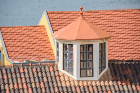 Architecture details of the pretty city of Faro in the the south of Portugalの写真素材