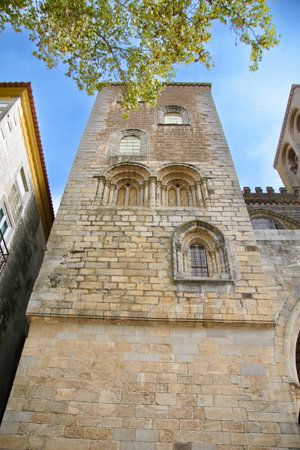 View and architecture of the beautiful town of Evora in Portugal