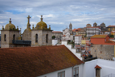 View of the pretty city of Porto, in Portugalの写真素材