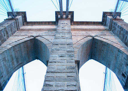 Nice view on a great bridge at New York City, USAの写真素材