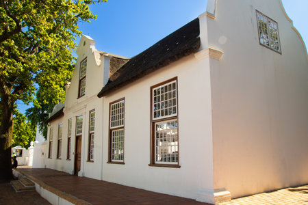 Architecture of the pretty town of Stellenbosch in South Africaの写真素材