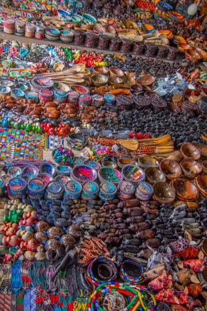 Lovely travel souvenirs available at a kiosk in South Africa