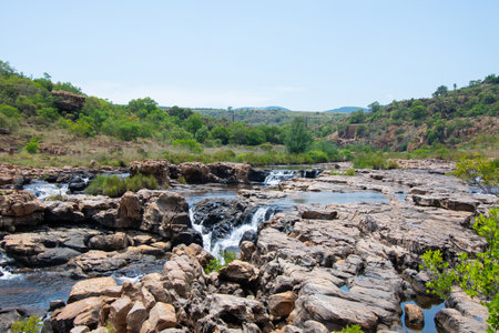 Blyde Canyon South Africa, in the area called the Potholeの写真素材
