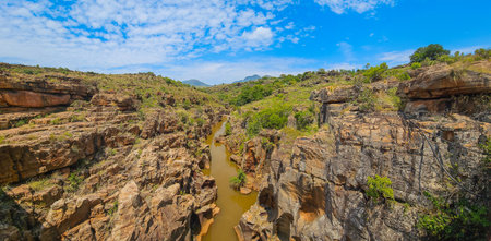 Blyde Canyon South Africa, in the area called the Potholeの写真素材