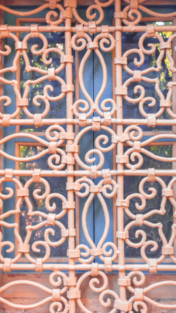 Majorelle garden, superb place in the heart of the city of Marrakech in Moroccoの写真素材