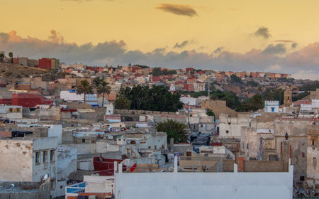 aerial view of the town of Safi in western Morocco