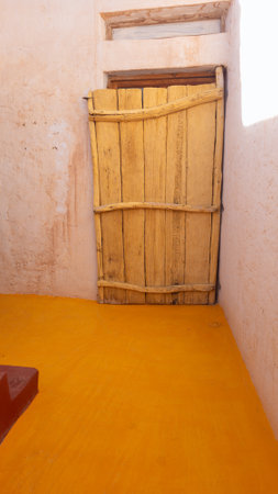 Interior decor of an old Moroccan hotel in the region of the town of TAtaの写真素材