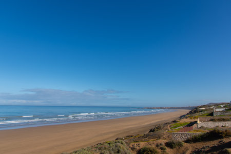 Seaside landscape in Morocco in the region of the town of Safiの写真素材