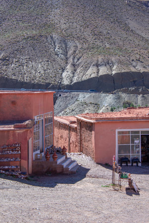 One of the many souvenir shops for tourists in Morocco.の写真素材