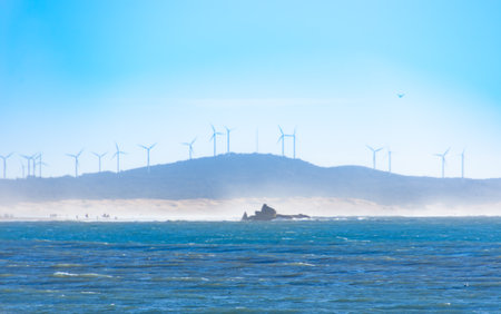 Seaside view of the city in Morocco, Africa
