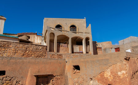 Architecture of the pottery district in the city of Safi in Moroccoの写真素材