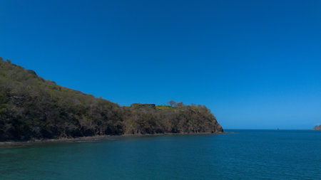 Landscape of the coast of Costa Rica on the Pacific Rim