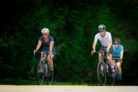 Cyclist, road, triathlon, speed, magog, quebec, canada, race, bike, competition, cycling, athlete,...