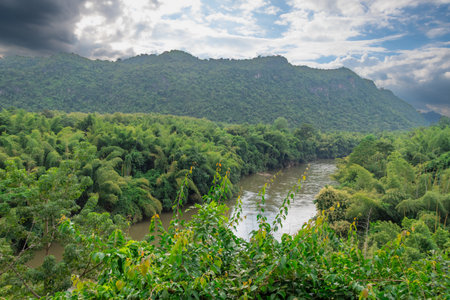Landscape in the River Kwai region of Thailand