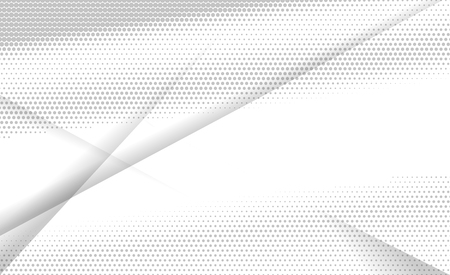 Halftone geometric white and gray color background, vector illustration. Decorative template web layout or poster, banner and for sale.のイラスト素材