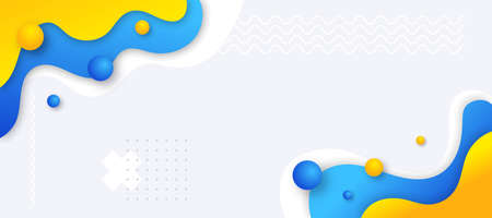 Big bright yellow and blue abstract background for advertising, banner for the site, brochures, for...