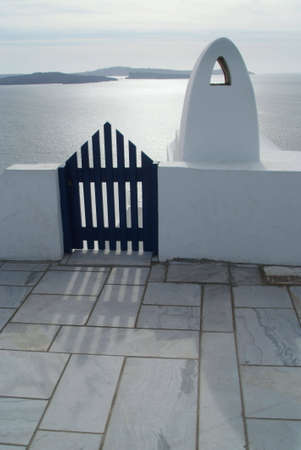 Gateway to seaview in mediterannean