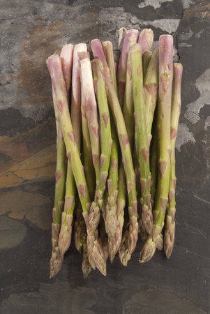 Fresh organic farm grown asaparagusの写真素材