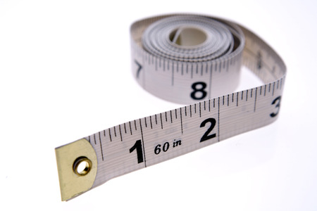 Tape measure isolated on white background