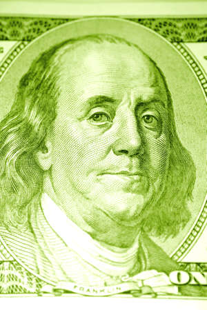 Benjamin Franklin on U.S. hundred dollar banknote