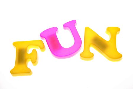 Word fun isolated over whiteの写真素材