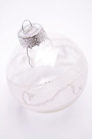 Glass Christmas baubleの写真素材