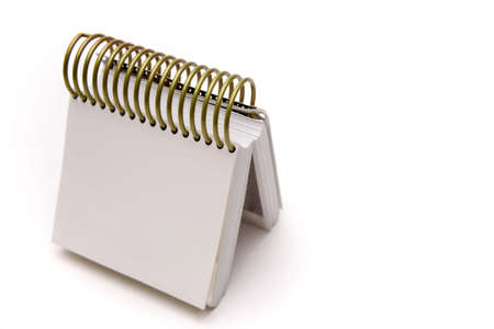 Notebook over whiteの写真素材