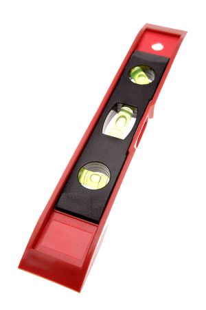 Spirit level isolated over white