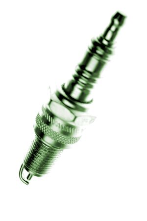 Sparkplug isolated over white