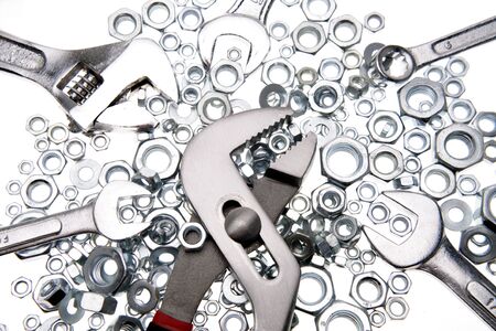 Tools and nutsの写真素材