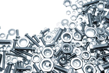 Nuts and bolts closeup