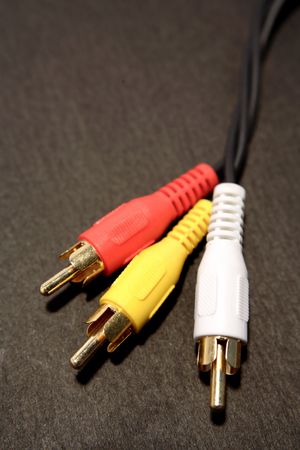 Plugs and cable の写真素材
