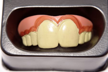 Plastic gag teeth