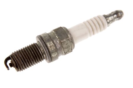 Spark-plug isolated on white backgroundの写真素材