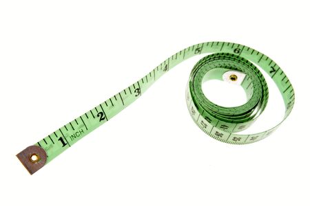 Tape measure isolated over white