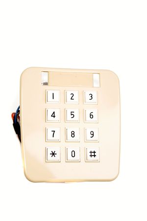 Keypad isolated on white background