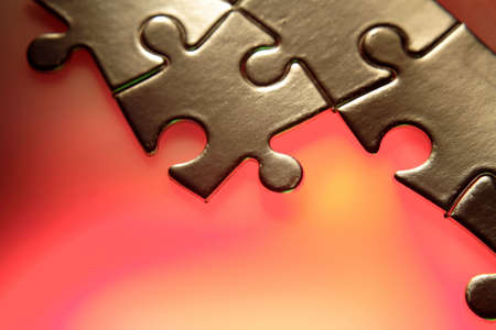 Jigsaw puzzle piecesの写真素材