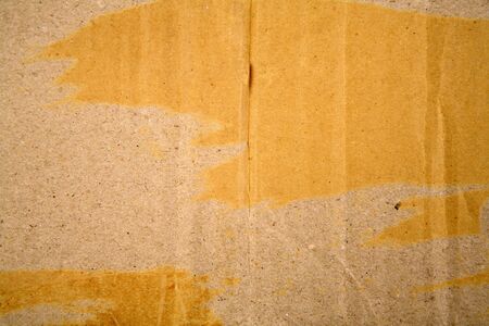 Rips in corrugated cardboardの写真素材