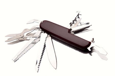 Knife on white