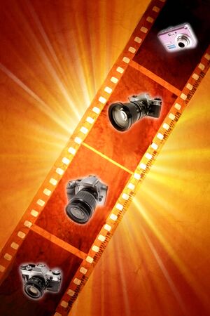 Photographic film stripの写真素材