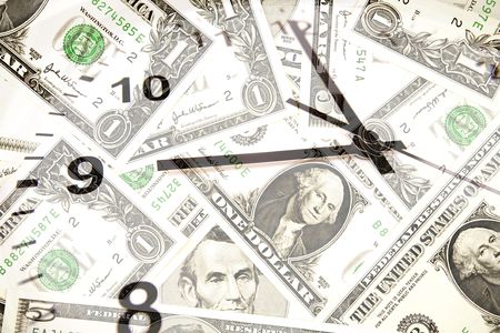 Time is money の写真素材