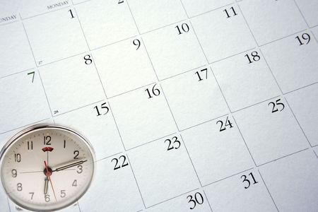 Clock and calendar.