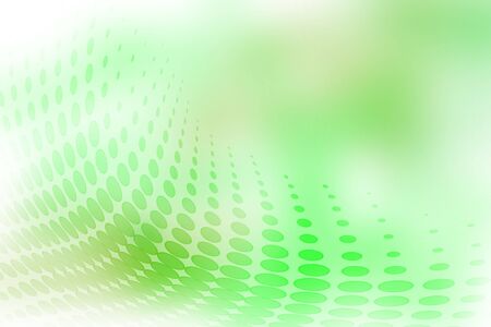 Halftone dots on abstract green background. の写真素材