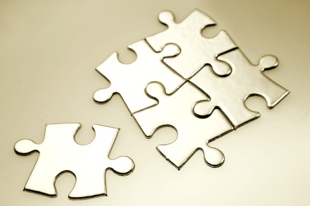 Jigsaw puzzle pieces の写真素材