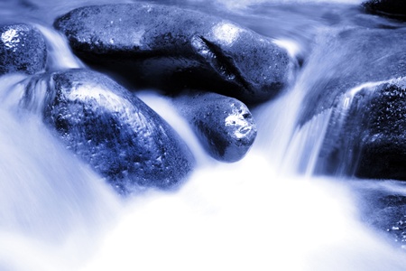 Stream and rocksの写真素材