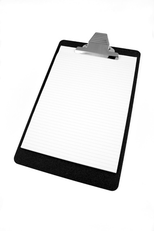 Clipboard isolated on whiteの写真素材